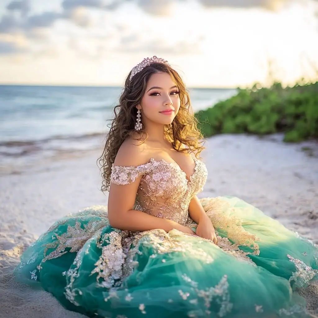 quinceanera beach photoshoot